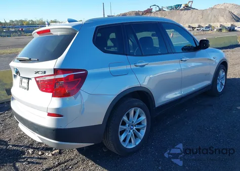 2013 BMW X3 xDrive28I z USA, uszkodzony, nr VIN 5UXWX9C51D0A25563